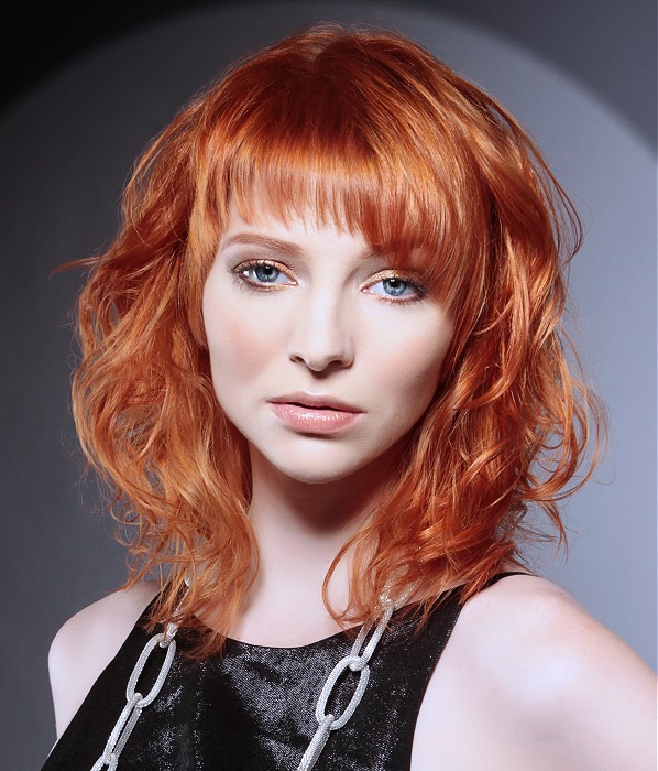 Medium Red Hairstyles